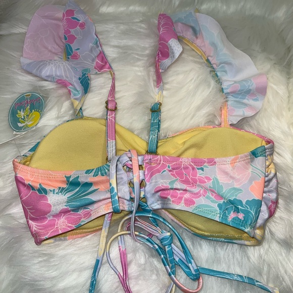 *NWT* Island Soul 2 piece floral bathing suit - Picture 4 of 8